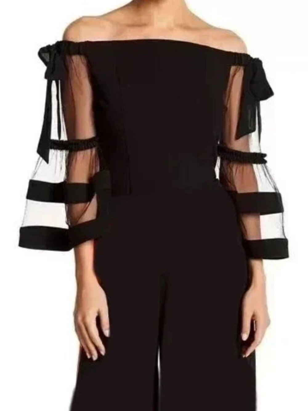 WHY DRESS  Bell Sleeve Off Shoulder TOP S